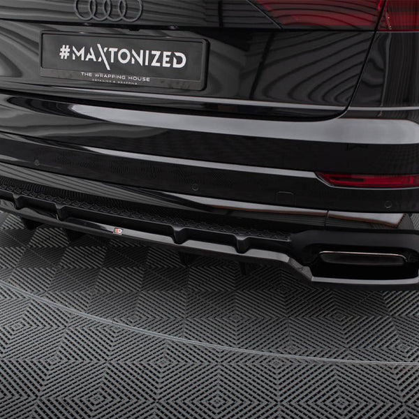 Audi - SQ8 / Q8 S Line MK1 Facelift: Maxton Rear Splitter (Vertical Bars) V1