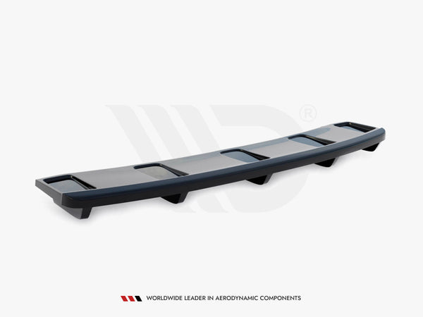 Audi - A7 S Line Facelift: Maxton Central Rear Splitter (Vertical Bars)