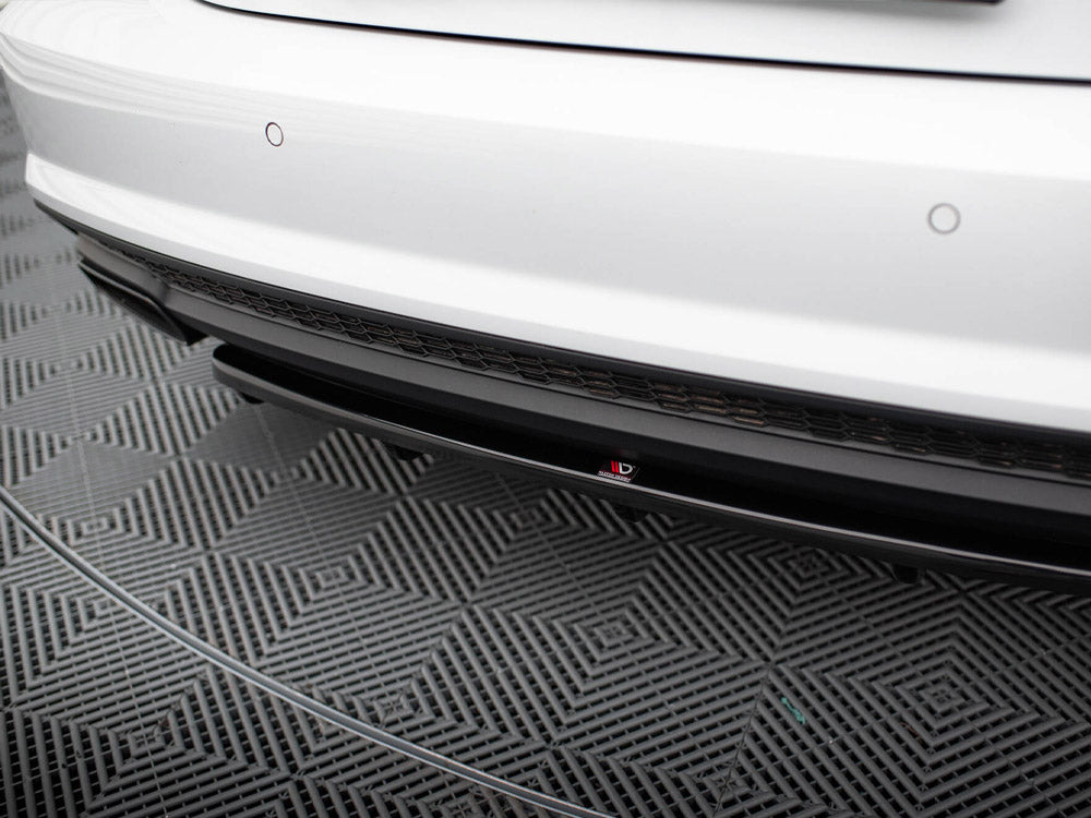 Audi - A7 S Line Facelift: Maxton Central Rear Splitter (Vertical Bars)