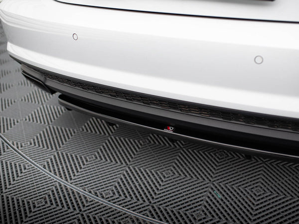 Audi - A7 S Line Facelift: Maxton Central Rear Splitter (Vertical Bars)