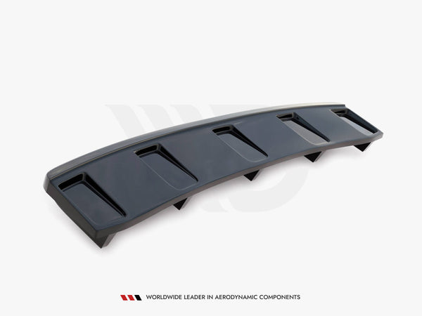 Audi - A7 S Line Facelift: Maxton Central Rear Splitter (Vertical Bars)