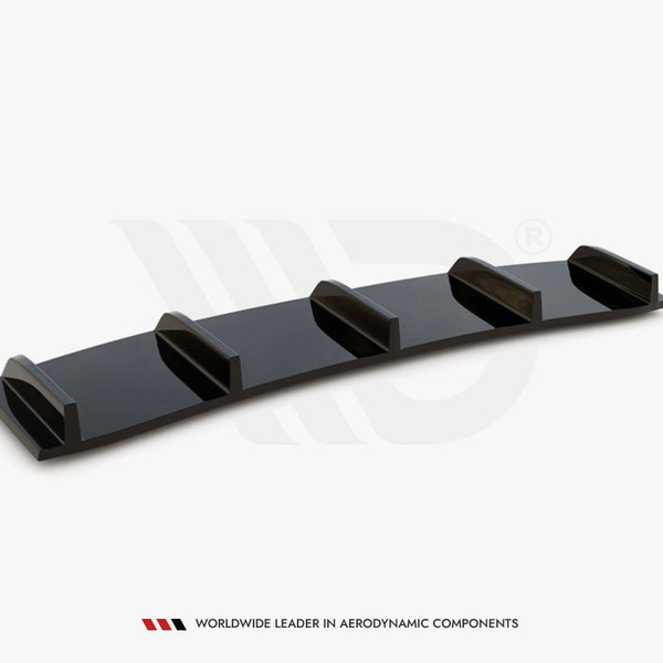 Audi - A7 S Line Facelift: Maxton Central Rear Splitter (Vertical Bars)