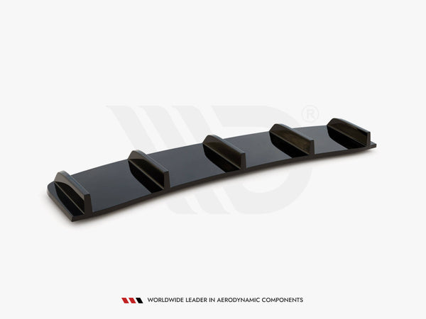 Audi - A7 S Line Facelift: Maxton Central Rear Splitter (Vertical Bars)