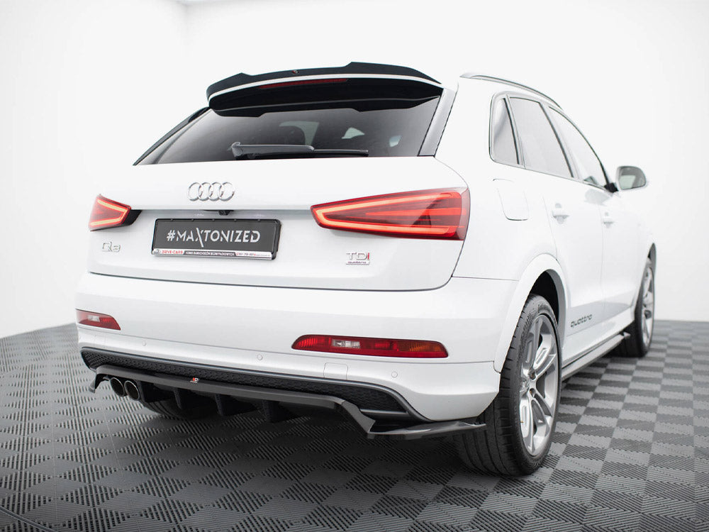 Audi - Q3 S Line 8U: Maxton Rear Splitter (Vertical Bars)