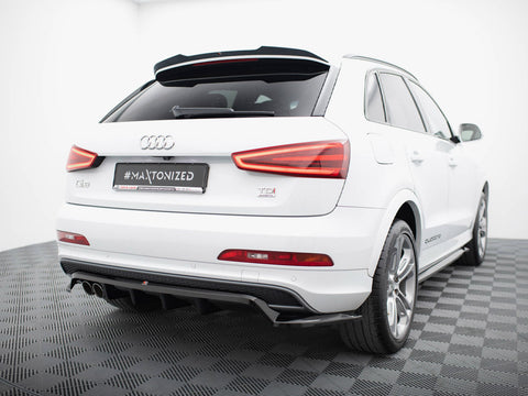 Audi - Q3 S Line 8U: Maxton Rear Splitter (Vertical Bars)