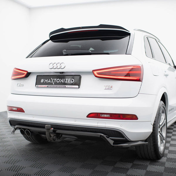Audi - Q3 S Line 8U: Maxton Rear Splitter (Vertical Bars)