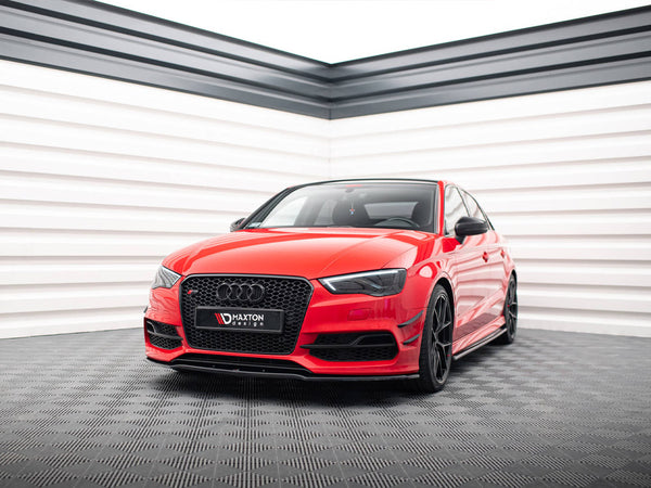 Audi - S3 / A3 S Line 8V Sedan / Cabrio (2013-2016): Maxton Front Splitter V2