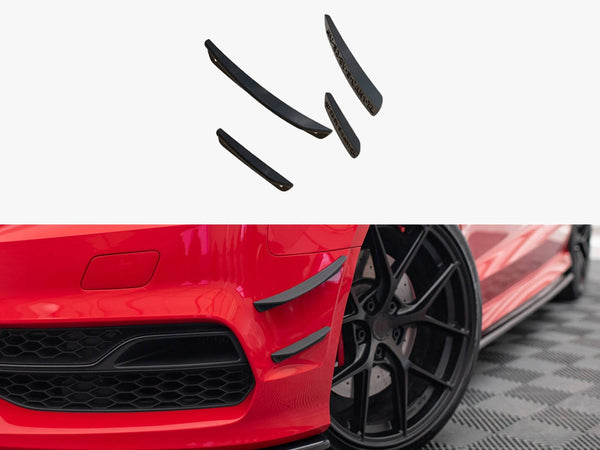 Audi - S3 / A3 S Line 8V Sedan / Cabrio: Maxton Front Bumper Wings (Canards)