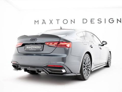 Audi - A5 F5 Facelift: Maxton Rear Splitter (Vertical Bars)