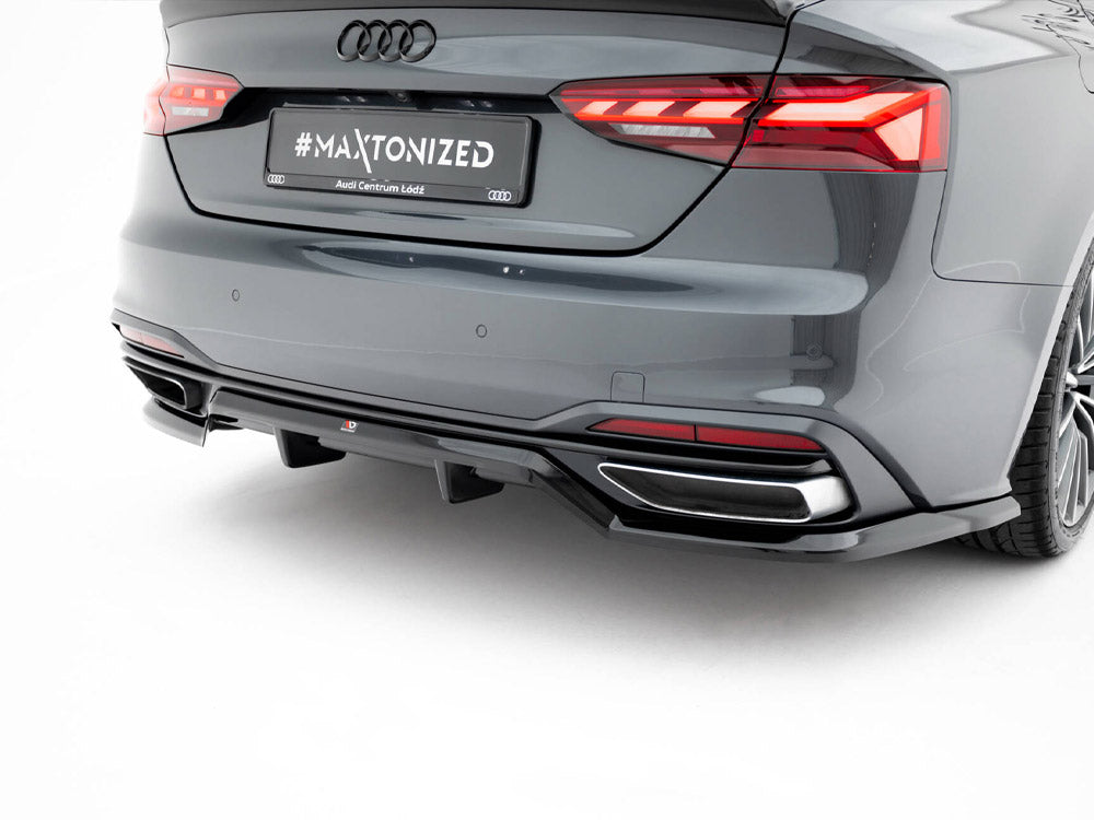 Audi - A5 F5 Facelift: Maxton Rear Splitter (Vertical Bars)