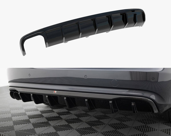 Audi - A4 B8 Facelift (Single side dual exhaust version): Maxton Rear Diffuser