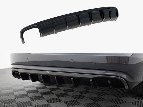 Audi - A4 B8 Facelift (Single side dual exhaust version): Maxton Rear Diffuser