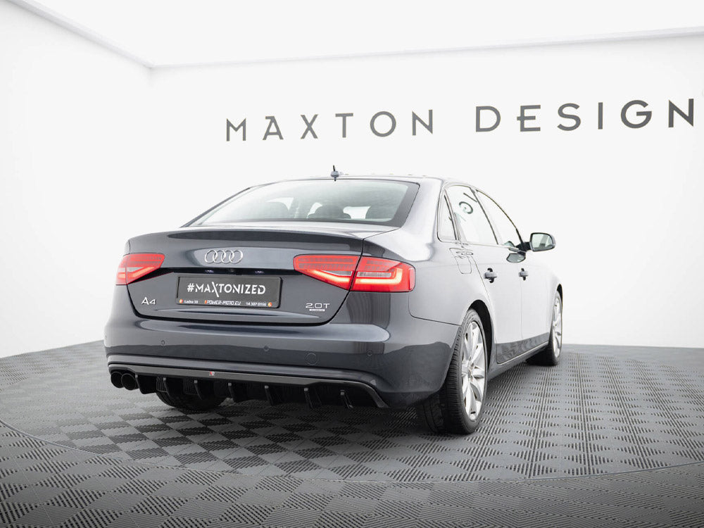 Audi - A4 B8 Facelift (Single side dual exhaust version): Maxton Rear Diffuser