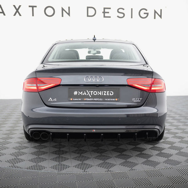 Audi - A4 B8 Facelift (Single side dual exhaust version): Maxton Rear Diffuser