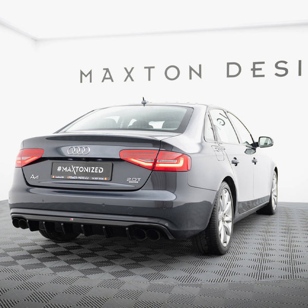Audi - A4 B8 Facelift (Version with dual exhausts on both sides): Maxton Rear Diffuser