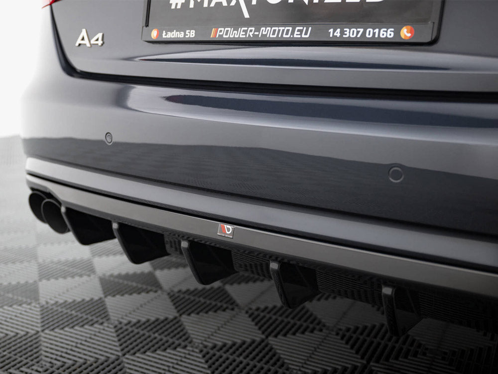 Audi - A4 B8 Facelift (Version with dual exhausts on both sides): Maxton Rear Diffuser