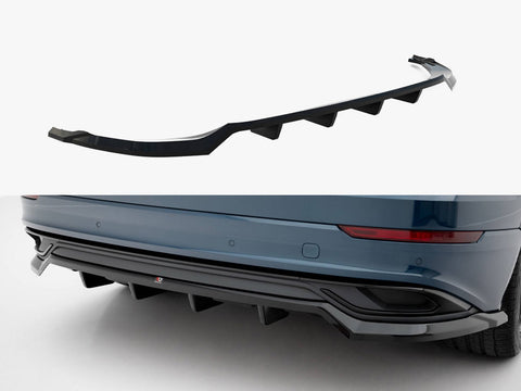 Audi - Q8 MK1: Maxton Rear Splitter (Vertical Bars)