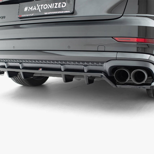 Audi - SQ8 / Q8 S Line MK1 Facelift: Maxton Rear Splitter (Vertical Bars) V2