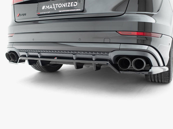 Audi - SQ8 / Q8 S Line MK1 Facelift: Maxton Rear Splitter (Vertical Bars) V2