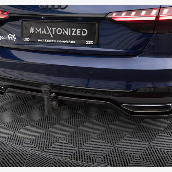 Audi - A4 S Line B9 Facelift: Maxton Rear Splitter (Vertical Bars) V2