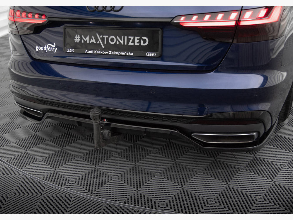 Audi - A4 S Line B9 Facelift: Maxton Rear Splitter (Vertical Bars) V2
