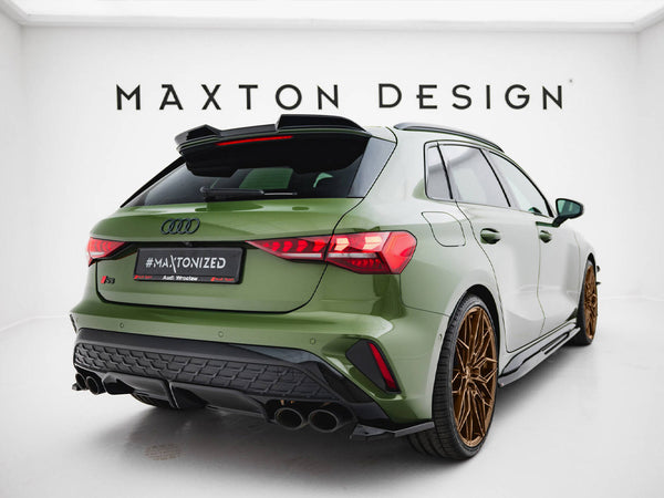 Audi - S3 Sportback Facelift: Maxton Rear Side Splitters V1