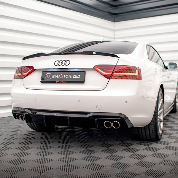 Audi - A5 8T Facelift (Version with dual exhausts on both sides): Maxton Rear Diffuser