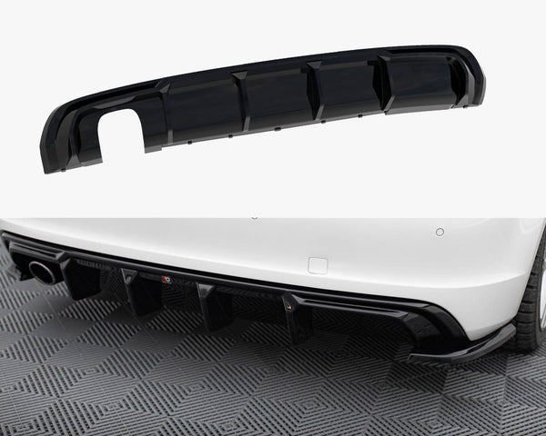 Audi - A3 S Line Sportback 8V (Version with single exhaust tips on one side): Maxton Rear Diffuser