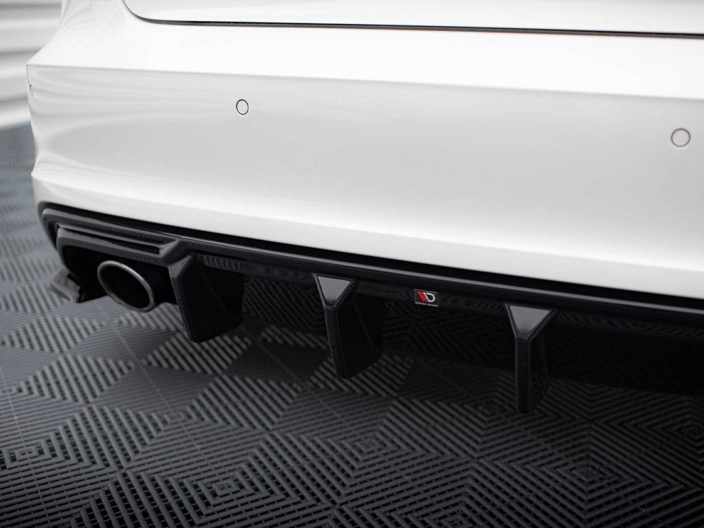 Audi - A3 S Line Sportback 8V (Version with single exhaust tips on one side): Maxton Rear Diffuser