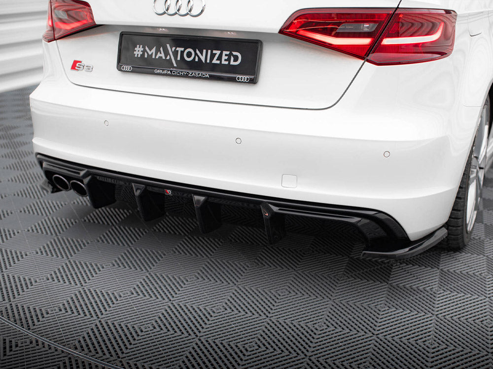 Audi - A3 S Line Sportback 8V (Version with dual exhausts tips on one side): Maxton Rear Diffuser