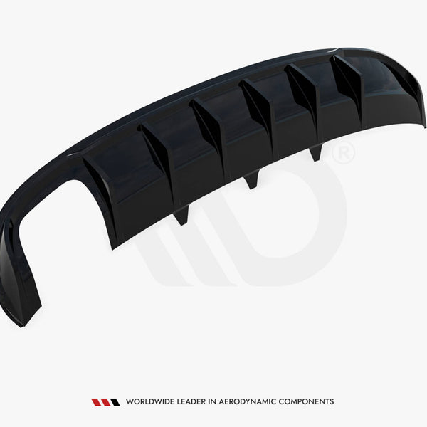 Audi - A4 S Line Sedan / Avant B8 (Version with dual exhaust tips on one side): Maxton Rear Diffuser