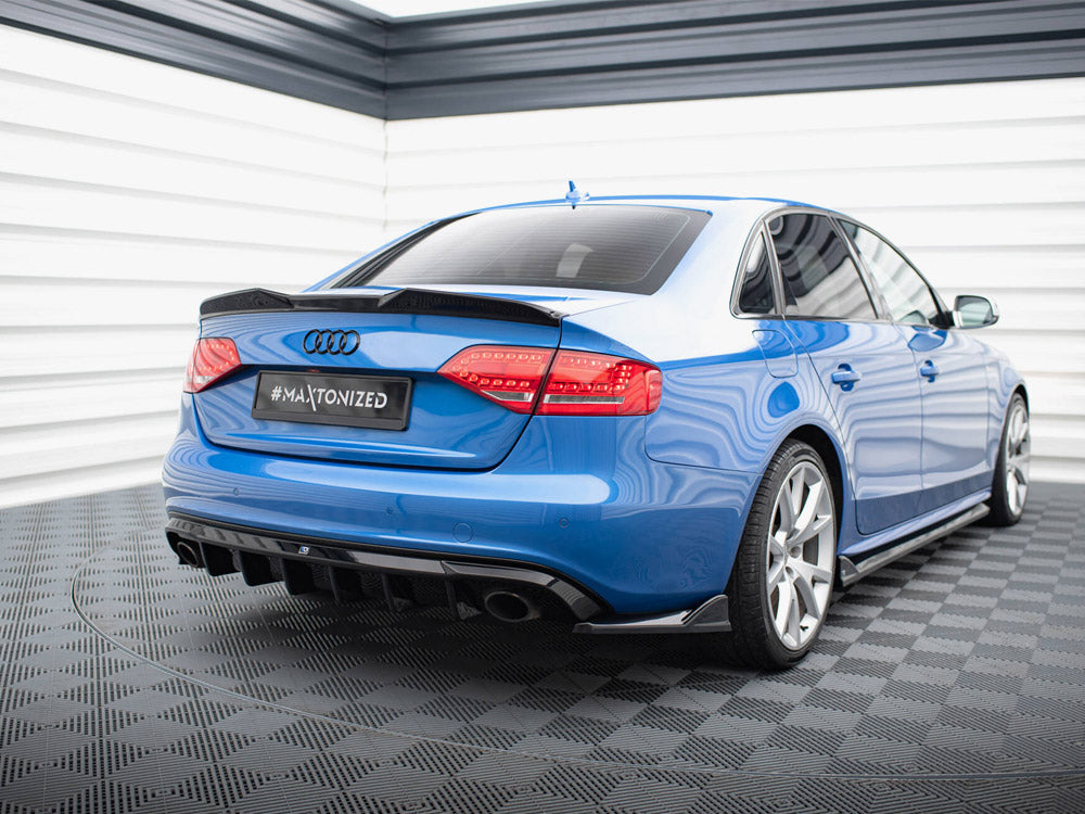 Audi - A4 S Line Sedan / Avant B8 (Version with single exhaust tips on both sides): Maxton Rear Diffuser