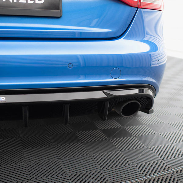 Audi - A4 S Line Sedan / Avant B8 (Version with single exhaust tips on both sides): Maxton Rear Diffuser