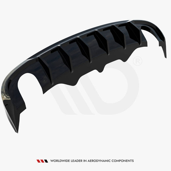 Audi - A5 S Line Sportback 8T (Version with single exhaust tips on both sides): Maxton Rear Diffuser