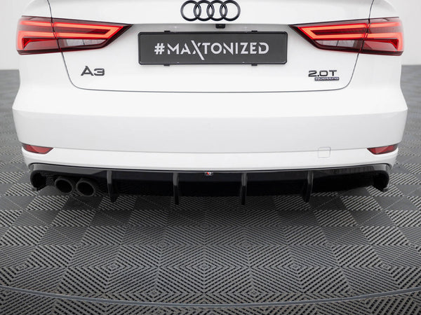 Audi - A3 Sedan 8V Facelift (Version with dual exhaust tips on one side): Maxton Rear Diffuser