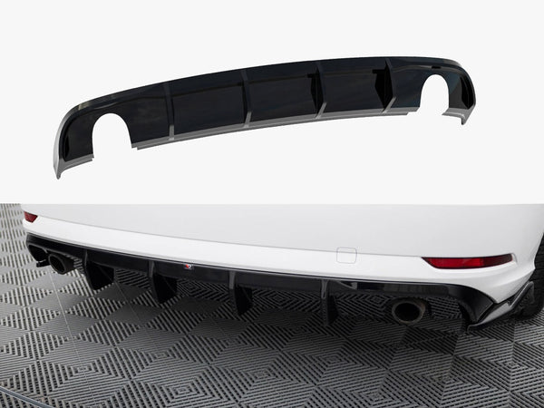 Audi - A3 Sedan 8V Facelift (Version with single exhaust tips on both sides): Maxton Rear Diffuser