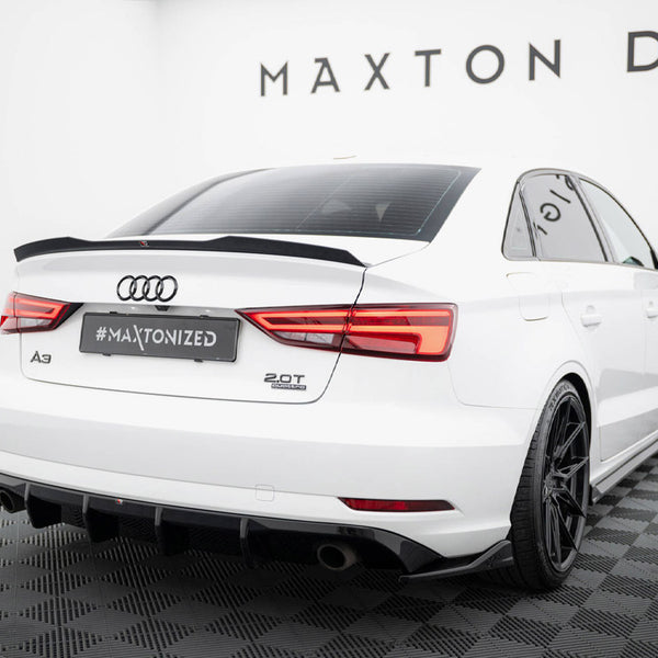 Audi - A3 Sedan 8V Facelift (Version with single exhaust tips on both sides): Maxton Rear Diffuser