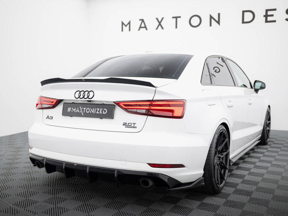 Audi - A3 Sedan 8V Facelift (Version with single exhaust tips on both sides): Maxton Rear Diffuser