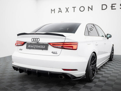 Audi - A3 Sedan 8V Facelift (Version with single exhaust tips on both sides): Maxton Rear Diffuser