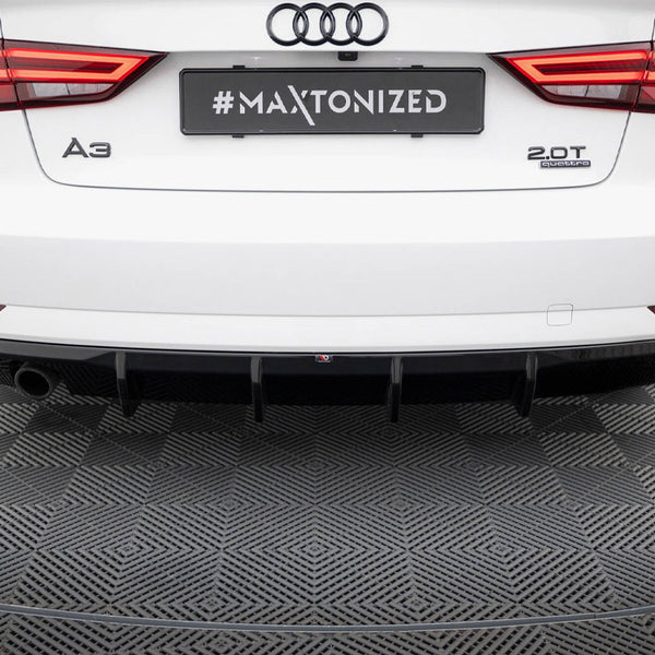 Audi - A3 Sedan 8V Facelift (Version with single exhaust tips on one side): Maxton Rear Diffuser