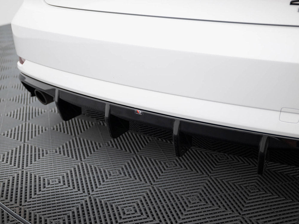 Audi - A3 Sedan 8V Facelift (Version with single exhaust tips on one side): Maxton Rear Diffuser