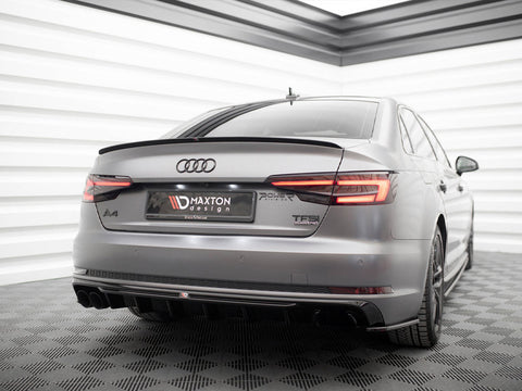 Audi - A4 S Line B9 (Version with dual exhaust tips on one side): Maxton Rear Diffuser V1