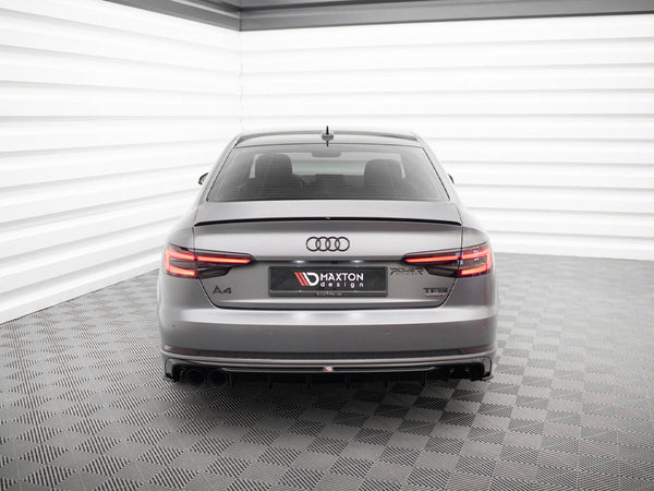 Audi - A4 S Line B9 (Version with dual exhaust tips on one side): Maxton Rear Diffuser V1