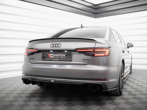 Audi - A4 S Line B9 (Version with single exhaust tips on both sides): Maxton Rear Diffuser V1