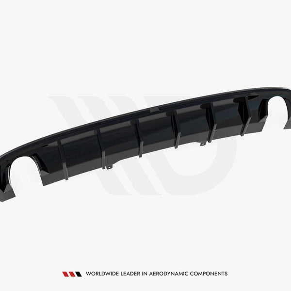 Audi - A4 S Line B9 (Version with single exhaust tips on both sides): Maxton Rear Diffuser V1