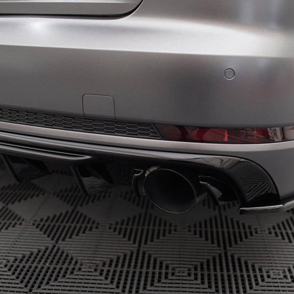 Audi - A4 S Line B9 (Version with single exhaust tips on both sides): Maxton Rear Diffuser V1
