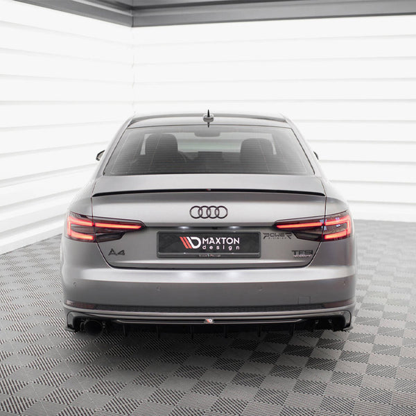 Audi - A4 S Line B9 (Version with single exhaust tip on one side): Maxton Rear Diffuser V1