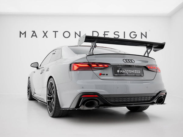 Audi - A5 / A5 S Line / S5 / RS5 Coupe F5 / F5 Facelift: Maxton Carbon Spoiler With External Brackets Uprights V1