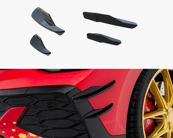 VW - Golf GTI Clubsport MK8 Facelift: Maxton Front Bumper Wings (Canards)