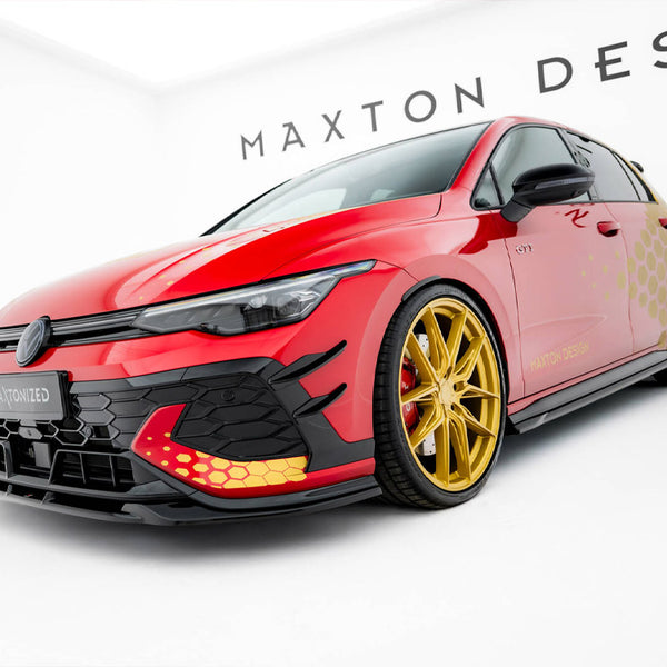 VW - Golf GTI Clubsport MK8 Facelift: Maxton Front Bumper Wings (Canards)